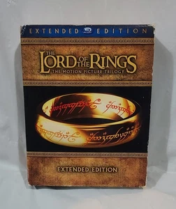 The Lord of the Rings Extended Edition Trilogy Blu Ray In 15 Disc Box Set - Picture 1 of 12