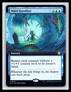 MTG Wave Goodbye Borderless Regular Rare Lost Caverns of Ixalan Near Mint - Picture 1 of 2