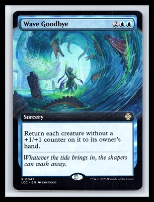 MTG Wave Goodbye Borderless Regular Rare Lost Caverns of Ixalan Near Mint - Image 1 of 2