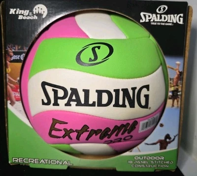 SPALDING Extreme Pro VOLEIBOL Exterior Recreativo Nuevo en Caja Rosa/Blanco/Verde  Foto 1 de 4