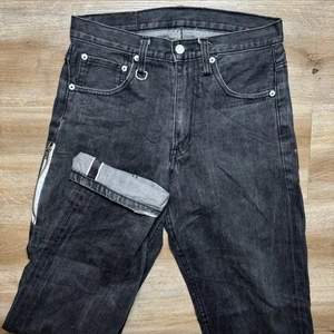 Levis 505 Selvedge Jeans Men 29x32 Gray Regular Fit Fenom Fragment Talon Zip - Picture 1 of 18