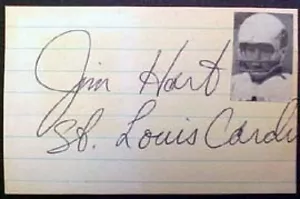 JIM HART HANDSIGNIERTE SIGNATURE CUT KARTE - Bild 1 von 1