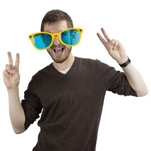Yellow Jumbo Big Oversized Sunglasses 11" - Fun Parties Events Costume Accessory