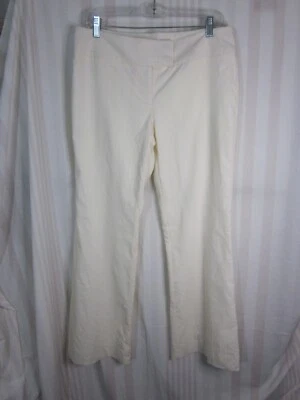 Vtg Arden B Pants Women Sz 8 Flare Leg Cream Trouser Career Casual Bootcut Lined - Image 1 of 4