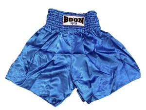 Boon Sport "PLAIN RETRO" Muay Thai Shorts - Light Blue - Picture 1 of 7
