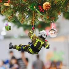 Feuerwehrmann Ornament Weihnachtsbaum Auto Rückspiegel Hängen Anhänger Acryl