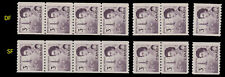 CANADA 1967 CENTENNIAL #466- 3¢ COILS X 4, Pairs & Single DF-SF MNH XF$66.00++