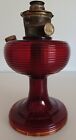 Rare Original Red Ruby Glass Beehive Aladdin Lamp 1937 Nu Type Model B Burner