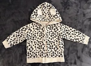 H&M Felpa con Cappuccio e Orecchie Giacca Capispalla, Stampa Animalier, Bambina Taglia 9 Mesi - Foto 1 di 24