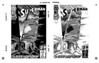 DC Superman #75 DEATH OF SUPERMAN Rare LARGE Original Production Art Cover 11x17