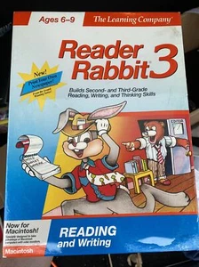 FACTORY SEALED Reader Rabbit 3 The Learning Company Big Box Vintage MACINTOSH - Picture 1 of 10