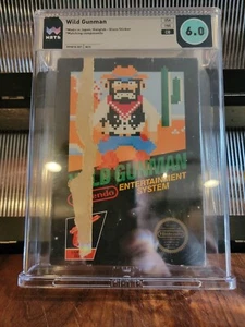 Adesivo Wild Gunman NES Made in Japan Hangtab lucido 1985 USA CIB grado 6.0 - Foto 1 di 4