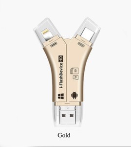 4in1 Flash Drive Micro SD/TF Memory Card Reader Adapter For iOS/Android