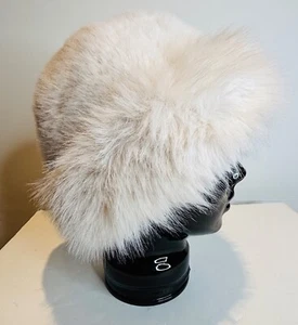 2 PC. NEW BROWN LEOPARD&IVORY ACRYLIC FAUX LEATHER &FUR BAND BEANIE WINTER HAT - Picture 1 of 10