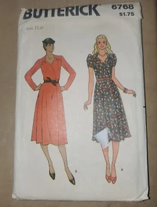 Butterick New Uncut Vintage Dress Pattern 6768 Junior Petite Size 11 JP - Picture 1 of 3