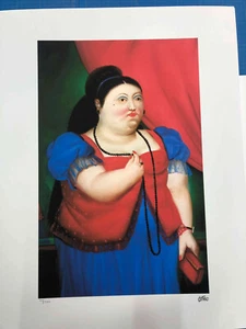 Fernando Botero Lithograph off set cm 50x65 signature on slab with certificate - Picture 1 of 12