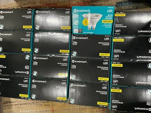 16X 2PK Ecosmart 120W (13W) PAR38 LED Motion Sensor Flood Light Bulbs Bright Wht - Picture 1 of 12