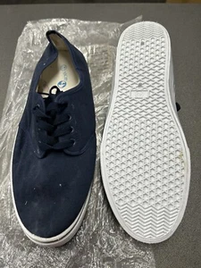 size 46 DECK Canvas Shoes Lace Up Boat Casual Yacht Pumps navy - Picture 1 of 2