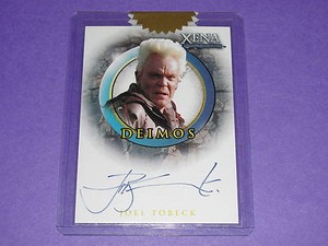 2003 Quotable Xena JOEL TOBECK #A43 Autograph SONS OF ANARCHY Lord of the Rings