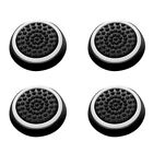 4 Thumbstick Silicone Grip Cap For PS4 PS3 Xbox One 360 Controller (Black white)