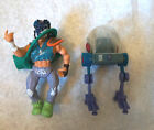 2 Teenage Mutant Ninja Turtles TMNT Casey Jones Figure KRANG Walker w Bubble 80s