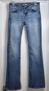BKE Jeans 29L Blue Denim Bootleg Fulton Cowboy Buckle Faded Country Men (29x33)* - Picture 1 of 11