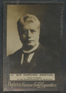 1901 Ogden's Guinea Gold Cigarettes #20 Sir Edmund Barton Premier of Austrailia