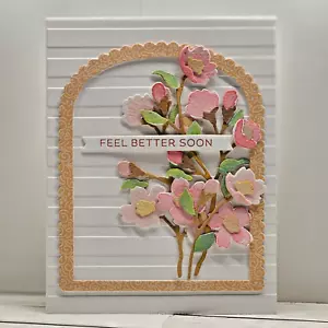 Handmade Greeting Card Keepsake Quality ocbrandy feel better orange - Picture 1 of 1