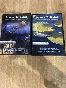 Lot de 2 DVD Power To Paint Volume 5 et 6 Derek C Wicks Art Techniques enseignement
