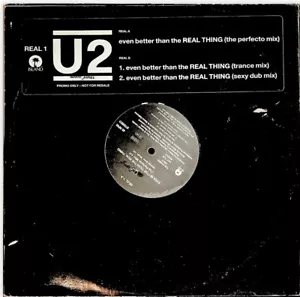 U2 - Even Better Than The Real Thing on 12" Vinyl record 3 remixes 1992 Island - Picture 1 of 4