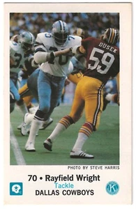 1980 Dallas Cowboys Police Rayfield Wright #70 Kiwanis Club - Picture 1 of 2