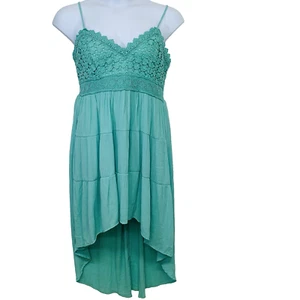 No Boundaries Y2K Baby Doll Sun Dress XXXL/21 Crochet Gauzy Smock Stretch Beach - Picture 1 of 10