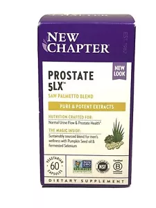 New Chapter Prostate 5LX Prostate Saw Palmetto Blend 60 Veg. Caps~ Exp 02/2028 - Picture 1 of 5