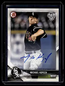 2018 Topps Holiday Bowman Michael Kopech #TH-MKO Auto /99 - Foto 1 di 2