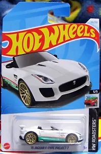 Hot Wheels 2024 Custodia principale F ""'15 Jaguar F-Type Project 7" HW Roadsters 5/5 - Foto 1 di 2