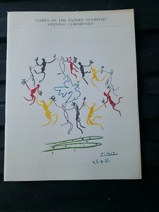 1984 Los Angeles Olympic Games Opening Ceremony Program picasso michael jordan - Picture 1 of 4