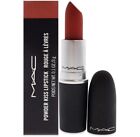 Mac Womens Powder Kiss Lipstick Shade 316 Devoted To Chilli