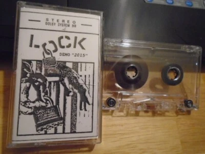 RARE OOP Lock DEMO CASSETTE TAPE hardcore punk Los Angeles CA unreleased Warfare Foto 1 de 2