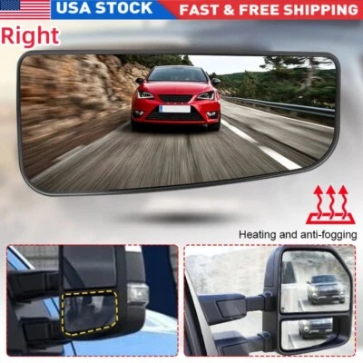 Mirror Glass Heated For 2017-2022 Ford F250 F350 Super Duty Passenger Right Side - Image 1 of 4