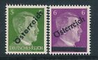 Stamp Germany Austria Sc 390-1 War Adolf Hitler Osterreich Pair MNG