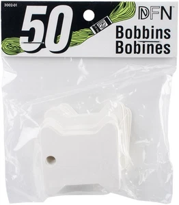 Janlynn Cardboard Floss Bobbins-50/Pkg - Picture 1 of 1