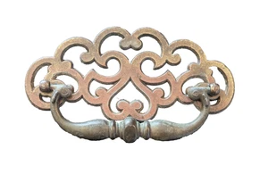 VTG Keeler Brass Co. Drop Ball Pull Drawer Dresser Handle # N08062 6.75" Wide - Picture 1 of 8