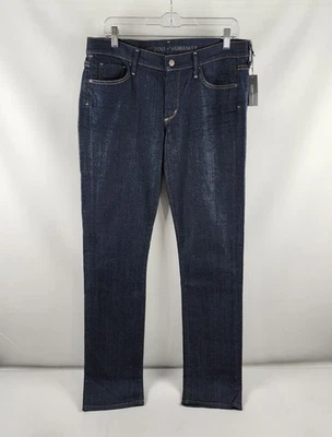 Pantalones de mezclilla Citizens of Humanity para mujer 31x34 azules Ava tiro bajo pierna recta silencio nuevos con etiquetas Foto 1 de 4