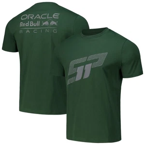 Unisex Sergio Perez Green Red Bull Racing Checo Reflective T-Shirt - Picture 1 of 3