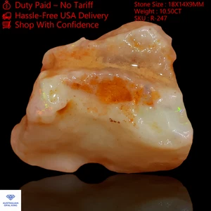 10,50 quilates natural australiano ópalo de fuego piedras preciosas... - Imagen 1 de 11