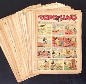 TOPOLINO GIORNALE 1946 1947 1948 - LOTTO 51 Pezzi - Da 573 A 707. Leggi desc - Foto 1 di 12