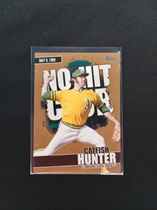 2022 Topps Baseball Series 2 Catfish Hunter NHC-12 Gold 19/75 Oakland Athletics - Bild 1 von 2