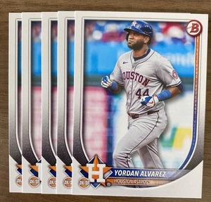 2025 Bowman (5) Paper Base card Lot #25 Yordan Alvarez Astros - Picture 1 of 1