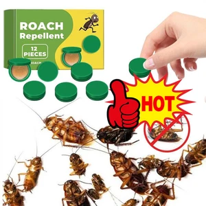 12Pcs Roach Repellent Enduring Effect Roach Bait Stations - For Indoor/Outdoor - Picture 1 of 19