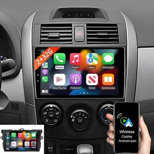 Car Radio GPS Carplay With Backup Camera For Toyota Corolla 2009-2013 Android 12 - Bild 1 von 17